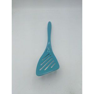 Hutzler Spatula Slotted Melamine Turner Flipper No 541 Turquoise Blue